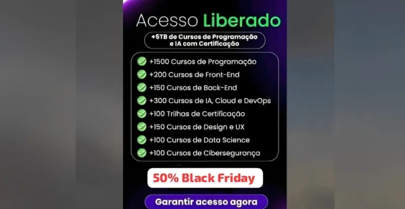 CURSOS de PROGRAMAÇÃO e IA (5tb)