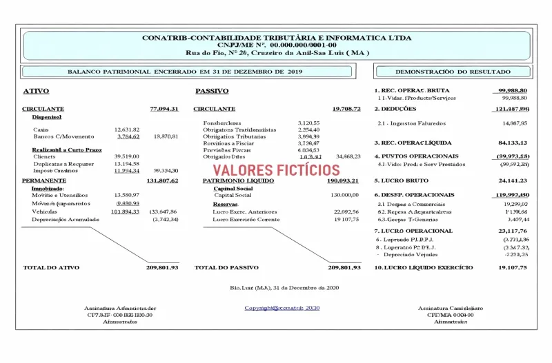 BALANÇO & DRE ELETRÔNICO